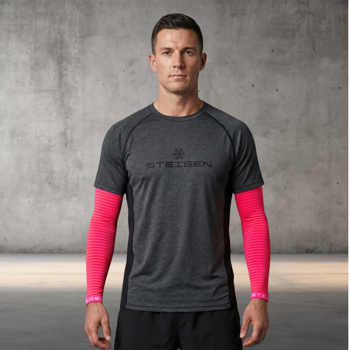 Steigen Pink Stripe Arm Socks