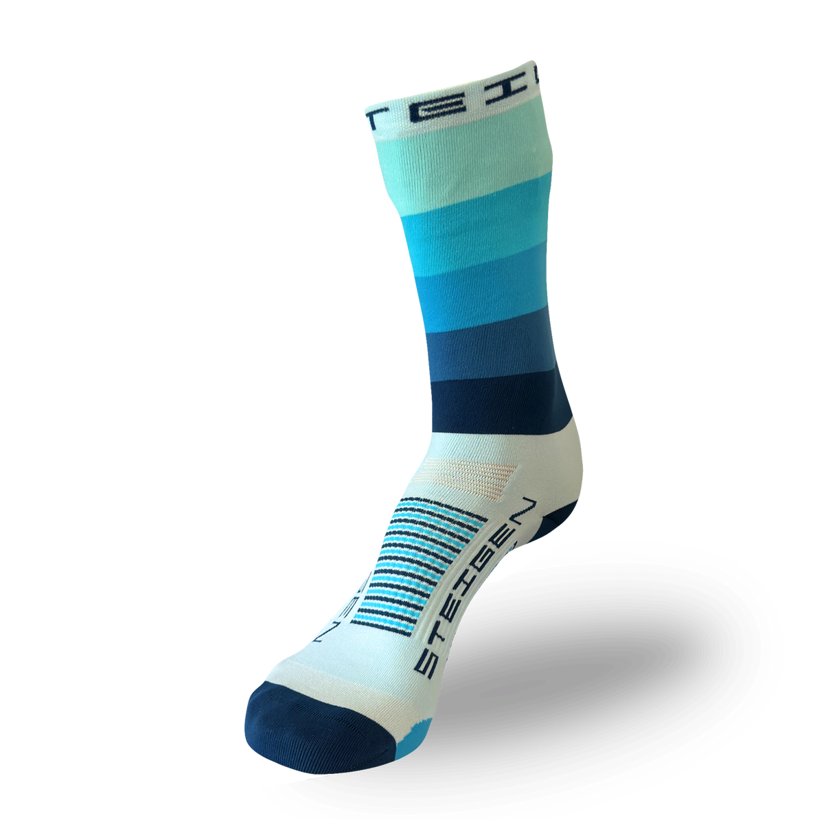 Fading Blue Running Socks ¾ Length