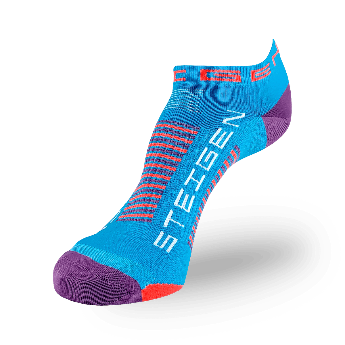Galaxy Blue Running Socks Zero Length