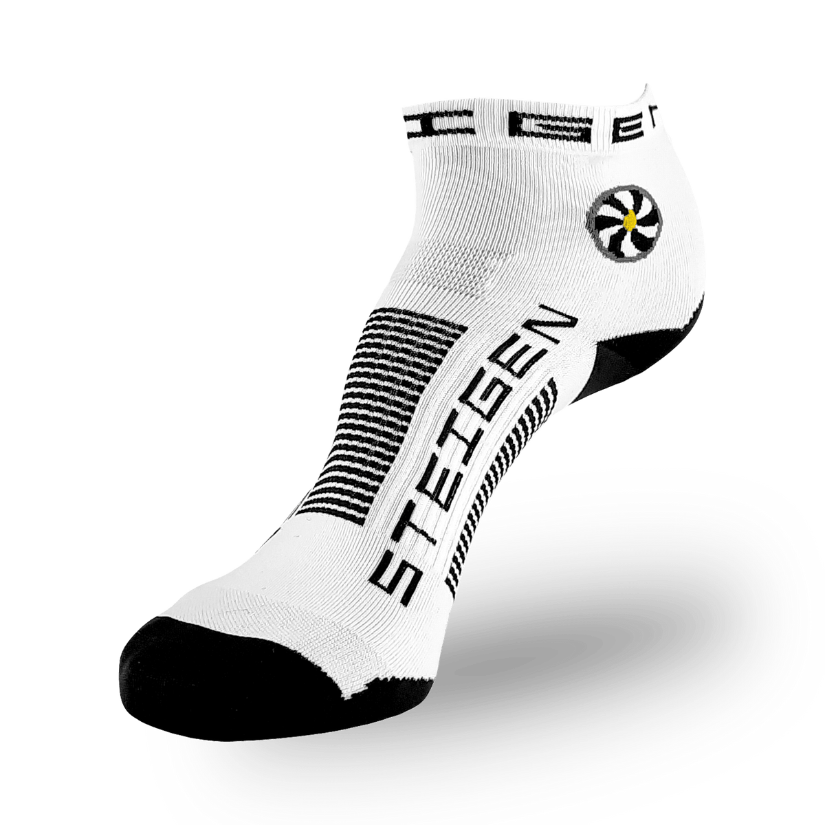 White Running Socks ¼ Length